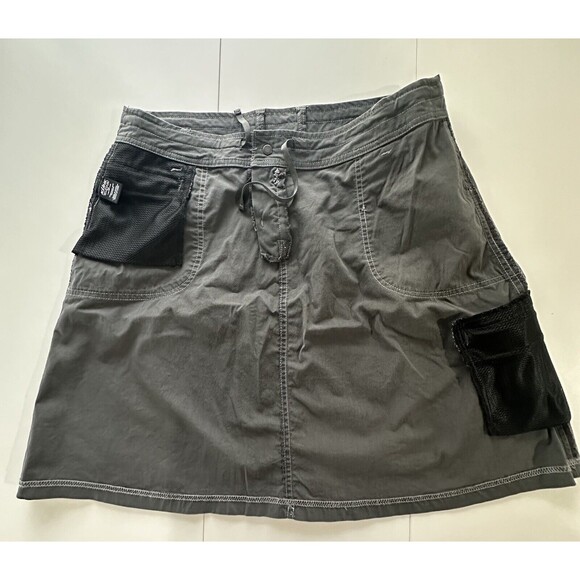 Kuhl Skirt Womens 12 Gray Vala A Line Cargo Cotton Blend Hiking Outdoors Ladies - Picture 13 of 14